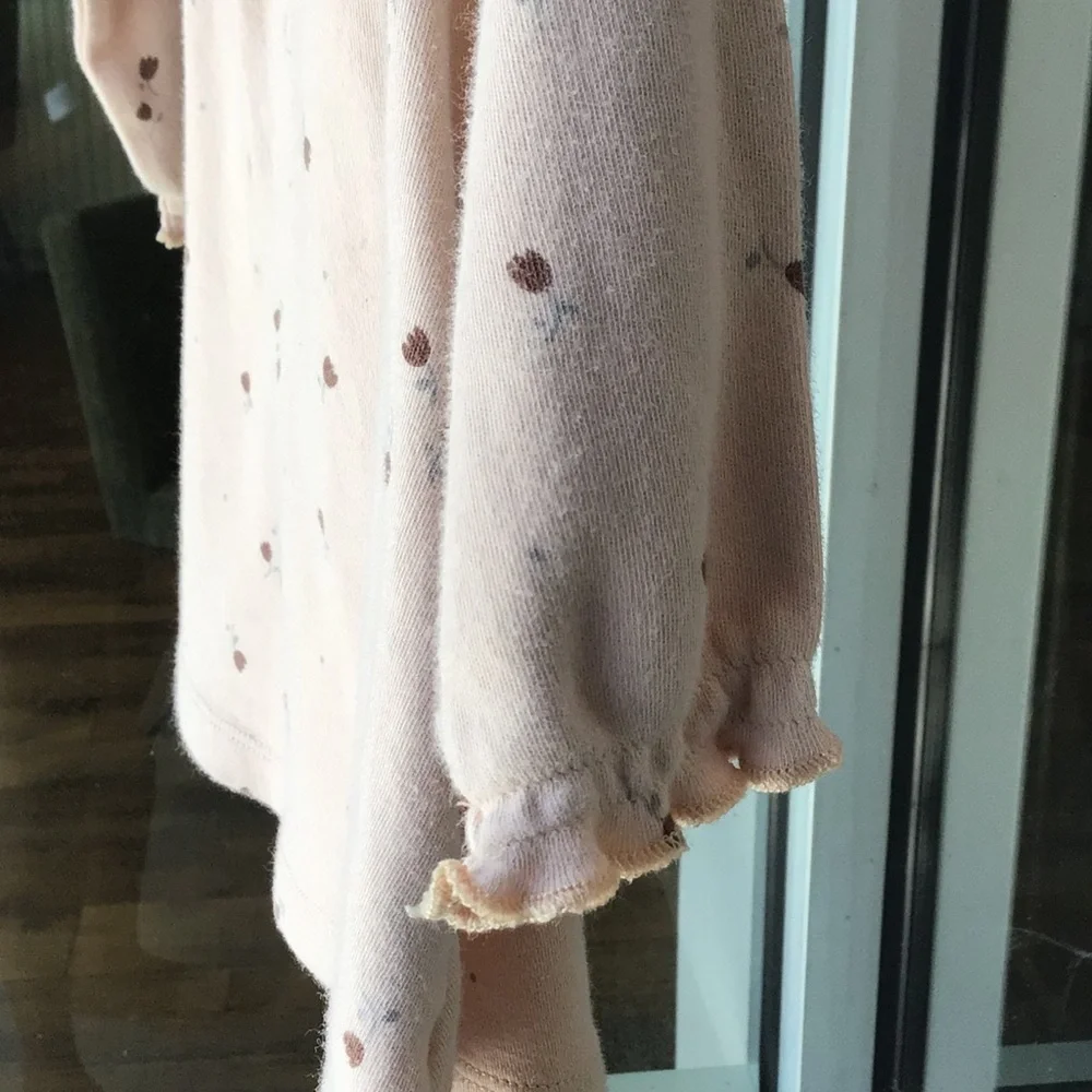 Quincy Mae baby Long-Sleeve Ruffle floral dress 12-18M